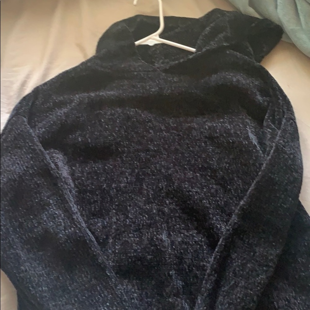 Black, corduroy sweater